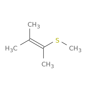 2-Butene, 2-methyl-3-(methylthio)-