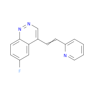 6-fluoro-4-[2-(pyridin-2-yl)ethenyl]cinnoline