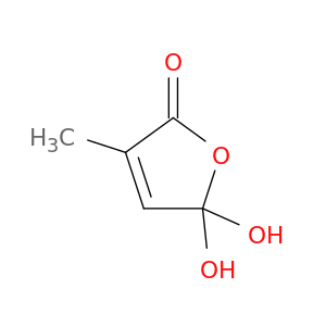 2(5H)-Furanone, 5,5-dihydroxy-3-methyl-