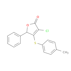 2(5H)-Furanone, 3-chloro-4-[(4-methylphenyl)thio]-5-phenyl-