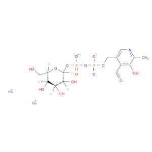 a-D-Glucopyranose,1-[P'-[(4-formyl-5-hydroxy-6-methyl-3-pyridinyl)methyl] dihydrogendiphosphate], disodium salt (9CI)