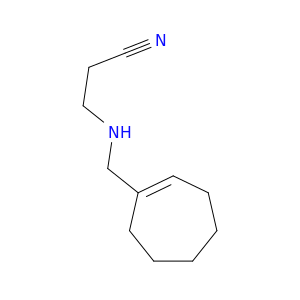 Propanenitrile,3-(1-cyclohepten-1-ylmethylamino)-