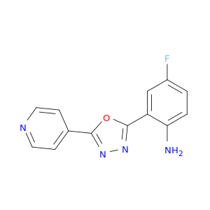 4-FLUORO-2-(5-PYRIDIN-4-YL-1,3,4-OXADIAZOL-2-YL)ANILINE