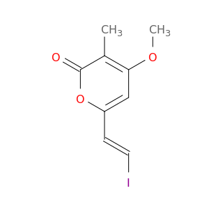 2H-Pyran-2-one, 6-[(1E)-2-iodoethenyl]-4-methoxy-3-methyl-