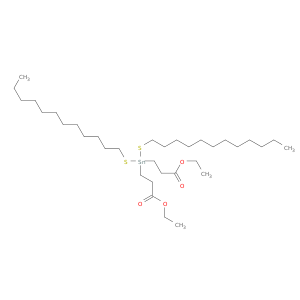 Propanoic acid, 3,3'-[bis(dodecylthio)stannylene]bis-, diethyl ester