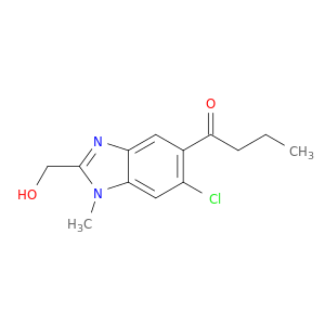 1-(6-Chloro-2-(hydroxymethyl)-1-methyl-1H-benzo[d]imidazol-5-yl)butan-1-one