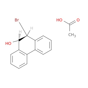 9-Phenanthrenol, 10-bromo-9,10-dihydro-, acetate, trans-