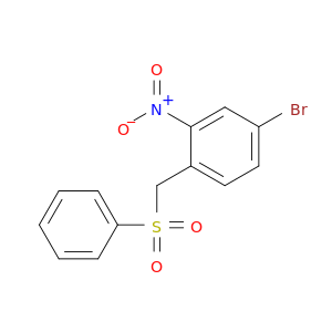 Benzene, 4-bromo-2-nitro-1-[(phenylsulfonyl)methyl]-