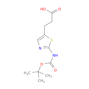 3-(2-{[(tert-butoxy)carbonyl]amino}-1,3-thiazol-5-yl)propanoic acid