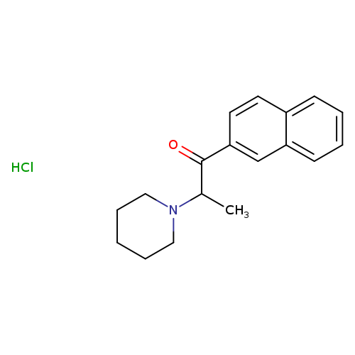 1-Propanone, 1-(2-naphthalenyl)-2-(1-piperidinyl)-, hydrochloride