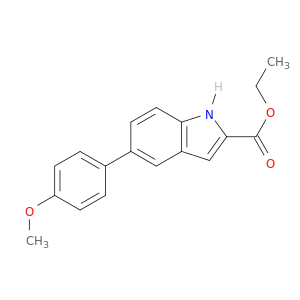 1H-Indole-2-carboxylic acid, 5-(4-methoxyphenyl)-, ethyl ester