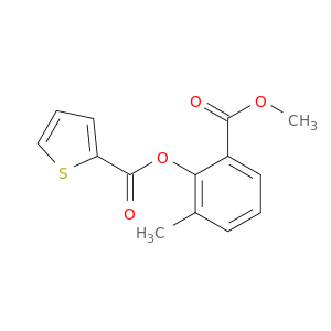 2-(methoxycarbonyl)-6-methylphenyl thiophene-2-carboxylate