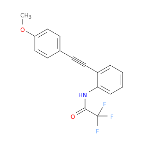 Acetamide, 2,2,2-trifluoro-N-[2-[(4-methoxyphenyl)ethynyl]phenyl]-