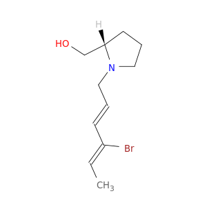 2-Pyrrolidinemethanol, 1-[(2E,4Z)-4-bromo-2,4-hexadienyl]-, (2S)-