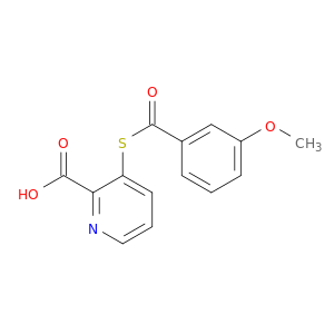 2-Pyridinecarboxylic acid, 3-[(3-methoxybenzoyl)thio]-
