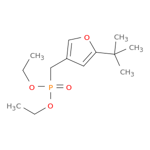 Phosphonic acid, [[5-(1,1-dimethylethyl)-3-furanyl]methyl]-, diethyl ester