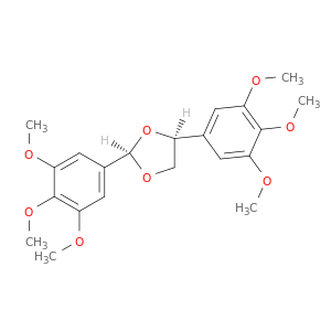 1,3-Dioxolane,2,4-bis(3,4,5-trimethoxyphenyl)-, (2R,4S)-rel-