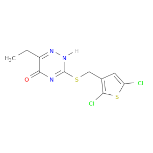 1,2,4-Triazin-5(2H)-one, 3-[[(2,5-dichloro-3-thienyl)methyl]thio]-6-ethyl-