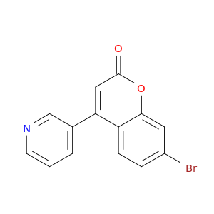 2H-1-Benzopyran-2-one, 7-bromo-4-(3-pyridinyl)-