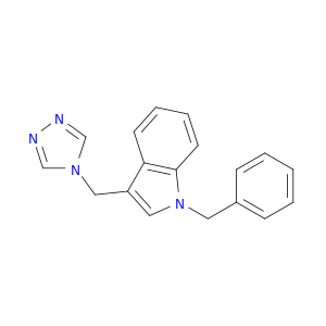 1H-Indole, 1-(phenylmethyl)-3-(4H-1,2,4-triazol-4-ylmethyl)-