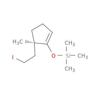 1-Cyclopentene, 5-(2-iodoethyl)-5-methyl-1-[(trimethylsilyl)oxy]-, (5R)-