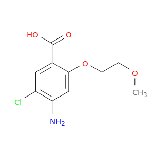 Benzoic acid, 4-amino-5-chloro-2-(2-methoxyethoxy)-