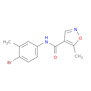 4-Isoxazolecarboxamide, N-(4-bromo-3-methylphenyl)-5-methyl-