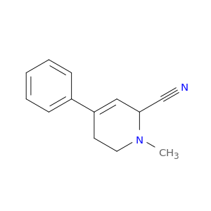 2-Pyridinecarbonitrile, 1,2,5,6-tetrahydro-1-methyl-4-phenyl-