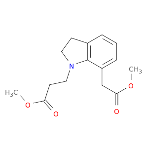 methyl 3-[7-(2-methoxy-2-oxoethyl)-2,3-dihydro-1h-indol-1-yl]propanoate