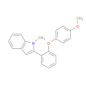 1H-Indole, 2-[2-(4-methoxyphenoxy)phenyl]-1-methyl-