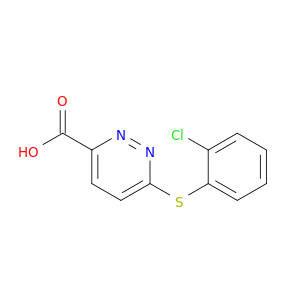 6-[(2-Chlorophenyl)sulfanyl]pyridazine-3-carboxylic Acid