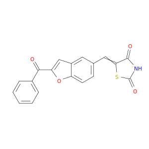 2,4-Thiazolidinedione, 5-[(2-benzoyl-5-benzofuranyl)methylene]-