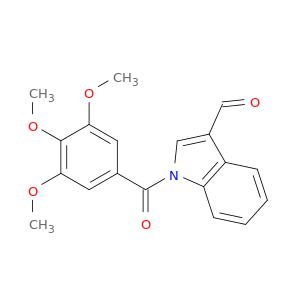 1H-Indole-3-carboxaldehyde, 1-(3,4,5-trimethoxybenzoyl)-