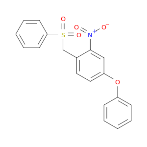 Benzene, 2-nitro-4-phenoxy-1-[(phenylsulfonyl)methyl]-