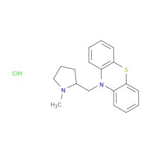 10H-Phenothiazine,10-[(1-methyl-2-pyrrolidinyl)methyl]-, hydrochloride (1:1)