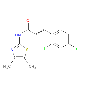 2-Propenamide, 3-(2,4-dichlorophenyl)-N-(4,5-dimethyl-2-thiazolyl)-