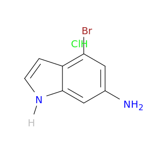 4-溴-1H-吲哚-6-胺盐酸盐