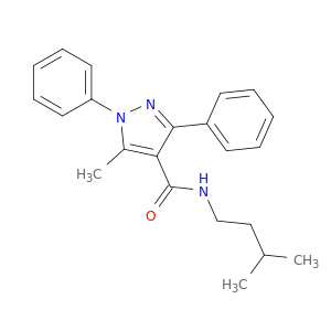 1H-Pyrazole-4-carboxamide,5-methyl-N-(3-methylbutyl)-1,3-diphenyl-