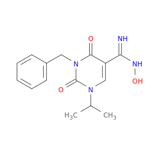 3-BENZYL-N'-HYDROXY-1-ISOPROPYL-2,4-DIOXO-1,2,3,4-TETRAHYDROPYRIMIDINE-5-CARBOXIMIDAMIDE