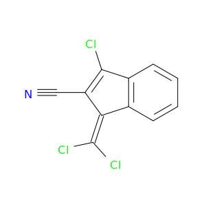 1H-Indene-2-carbonitrile, 3-chloro-1-(dichloromethylene)-