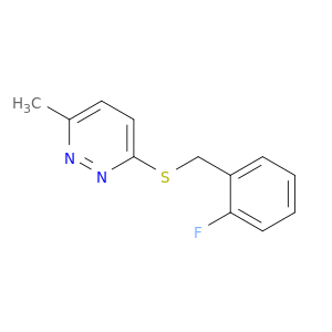 Pyridazine,3-[[(2-fluorophenyl)methyl]thio]-6-methyl-