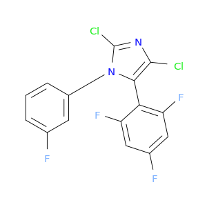 2,4-Dichloro-1-(3-fluorophenyl)-5-(2,4,6-trifluorophenyl)-1H-imidazole