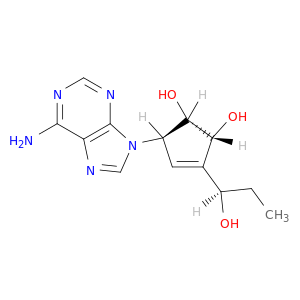 (1s,2r,5r)-5-(6-amino-9h-purin-9-yl)-3-[(1r)-1-hydroxypropyl]cyclopent-3-ene-1,2-diol