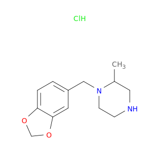 1-苯并[1,3]1,3-二氧杂环戊烯-5-基甲基-2-甲基-哌嗪盐酸盐