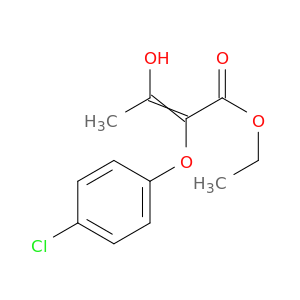 2-Butenoic acid, 2-(4-chlorophenoxy)-3-hydroxy-, ethyl ester