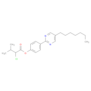 Butanoic acid, 2-chloro-3-methyl-, 4-(5-heptyl-2-pyrimidinyl)phenyl ester