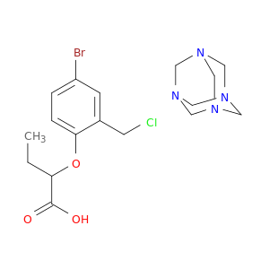 ethyl[4-bromo-2-(chloromethyl)phenoxy]acetate- 1,3,5,7-tetraazatricyclo[3.3.1.13,7]decane(1:1)