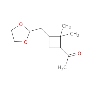 Ethanone, 1-[3-(1,3-dioxolan-2-ylmethyl)-2,2-dimethylcyclobutyl]-