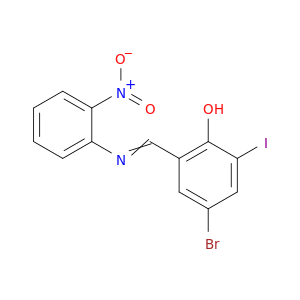 Phenol, 4-bromo-2-iodo-6-[[(2-nitrophenyl)imino]methyl]-