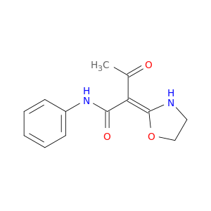 Butanamide, 2-(2-oxazolidinylidene)-3-oxo-N-phenyl-, (2Z)-